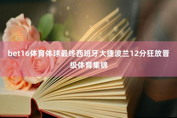 bet16体育体球最终西班牙大捷波兰12分狂放晋级体育集锦