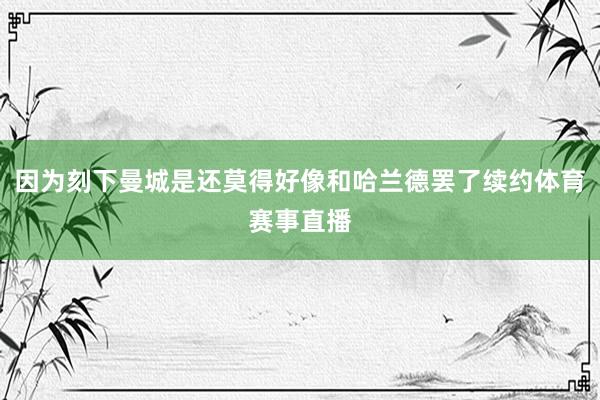 因为刻下曼城是还莫得好像和哈兰德罢了续约体育赛事直播